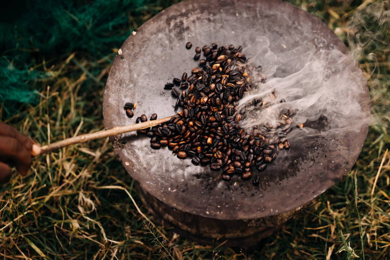 In kleinen Portionen geröstet