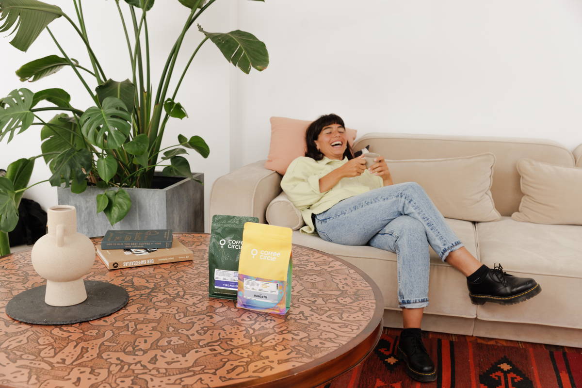 Kaffeemoment Couch Yirgacheffe und Rungeto