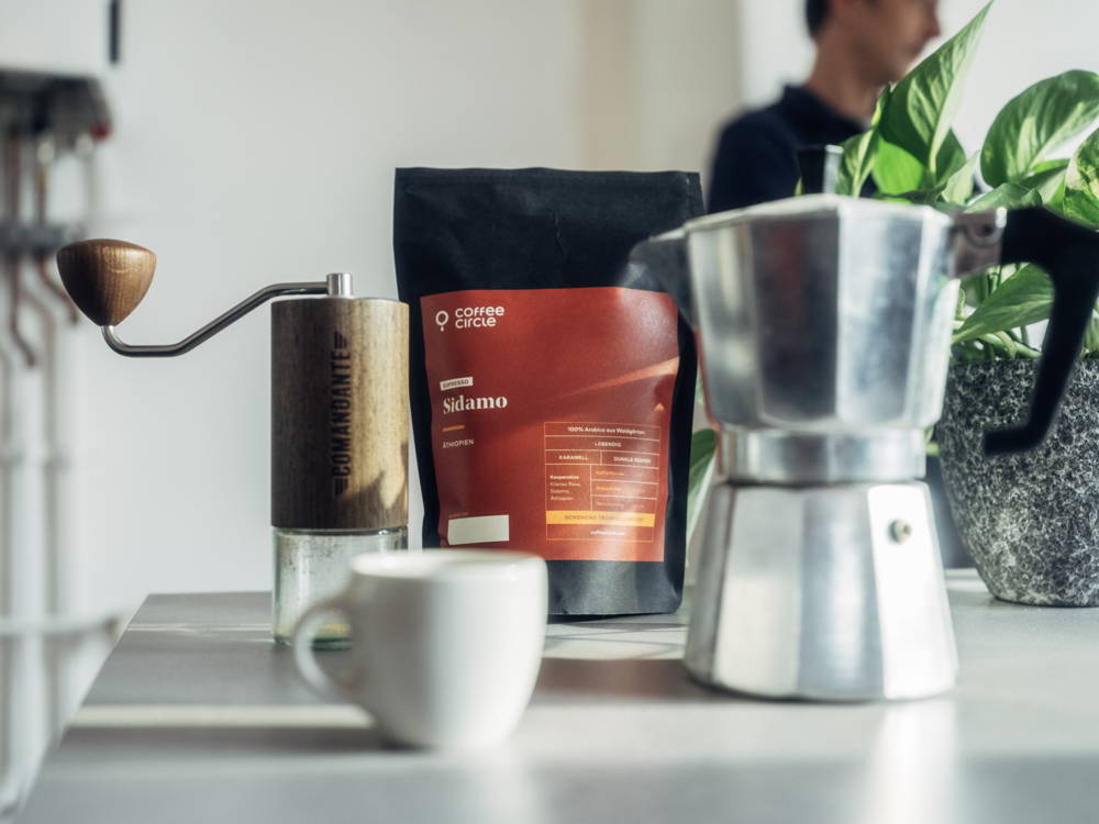 coffee-circle-espresso-sidamo-bialetti-2.jpg Sidamo zubereiten mit dem Espressokocher.