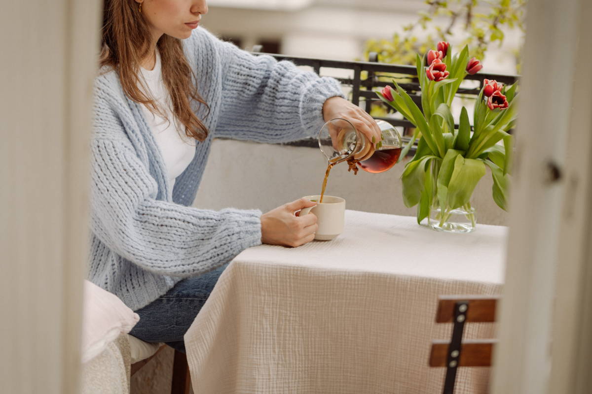 Kaffeemoment Balkon