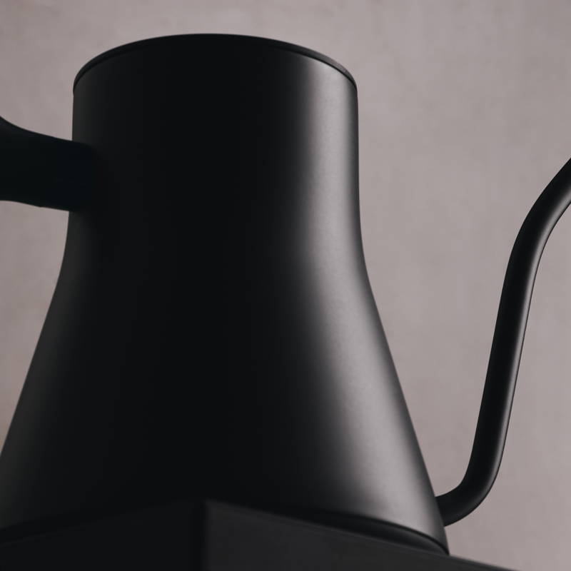 A close-up of the Fellow Stagg EKG Pro kettle.