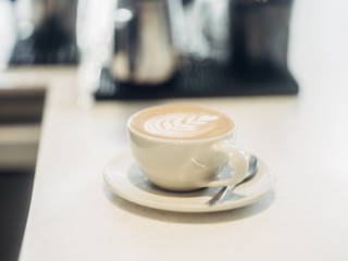 Cappuccino im cafe