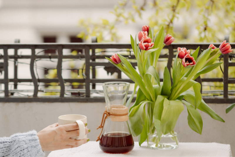 Chemex auf dem Balkon