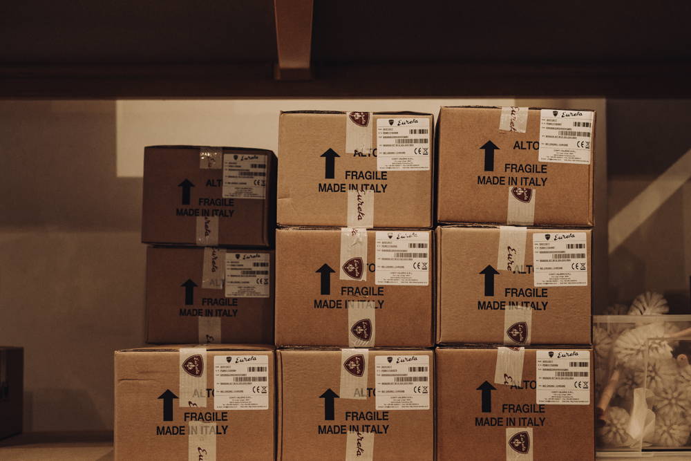 In der Logistik Unsere gestapelte Ware