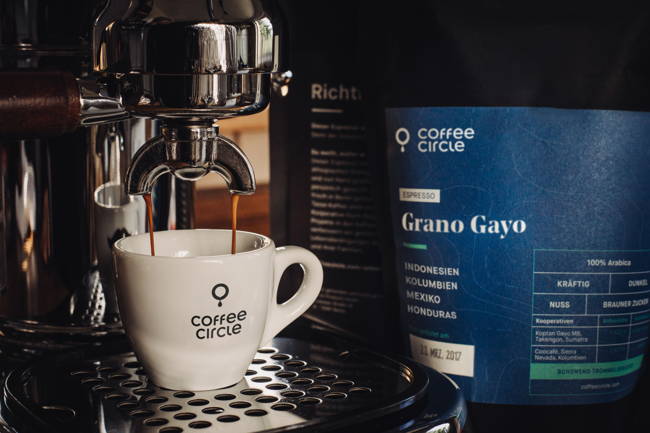 Grano Gayo Espresso aus der Coffee Circle Espressotasse