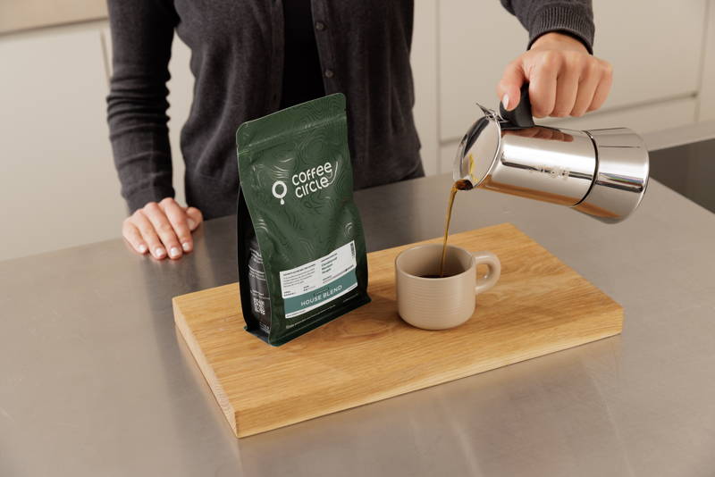 Espresso House Blend brewed with Bialetti