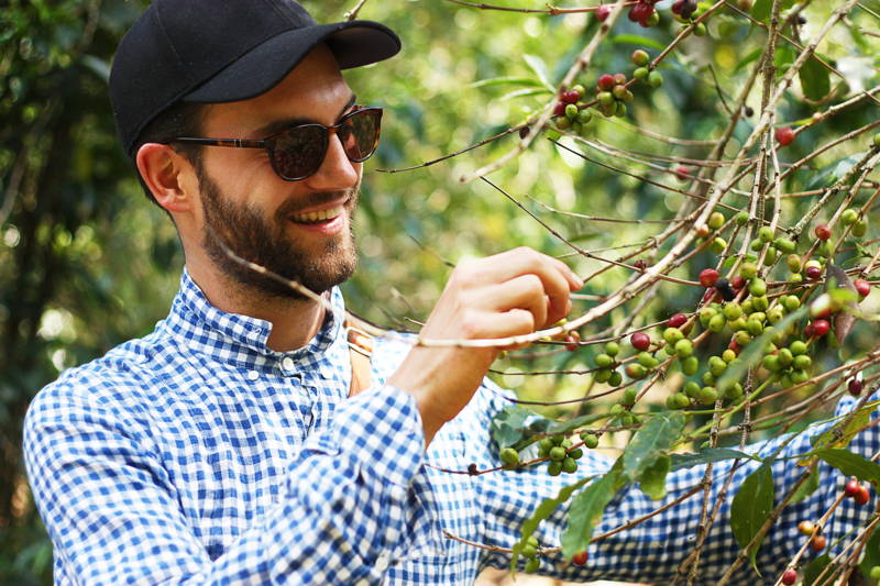 Hannes unterwegs in äthiopischen Waldgärten