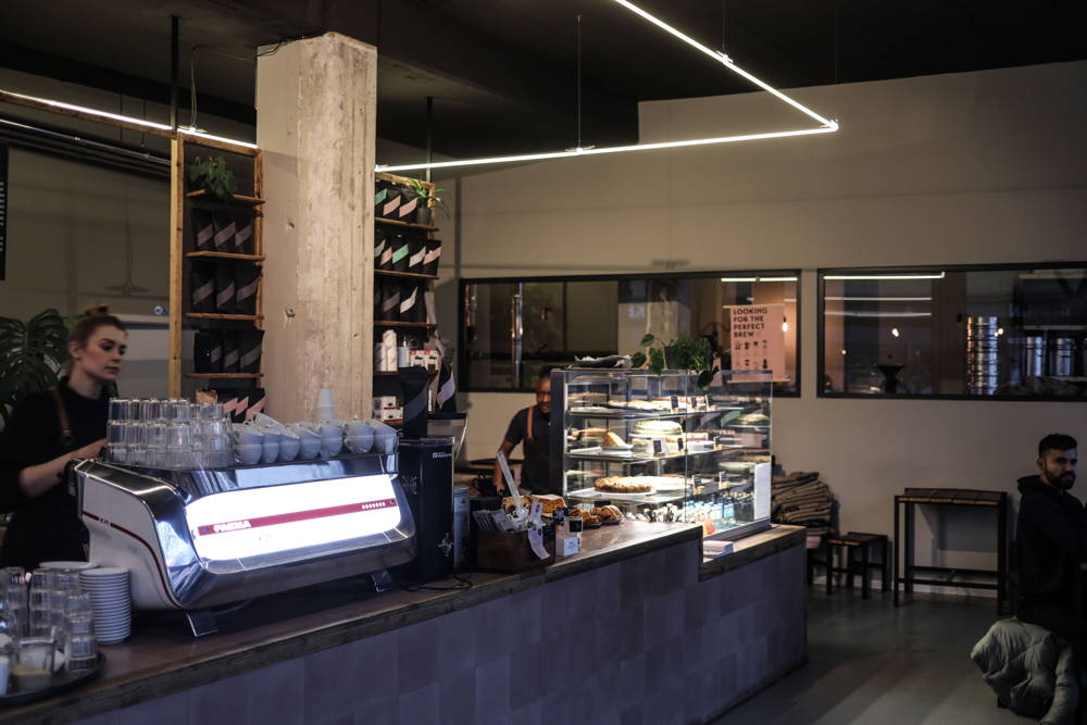Blick auf die Bar Blick auf die Kaffeebar