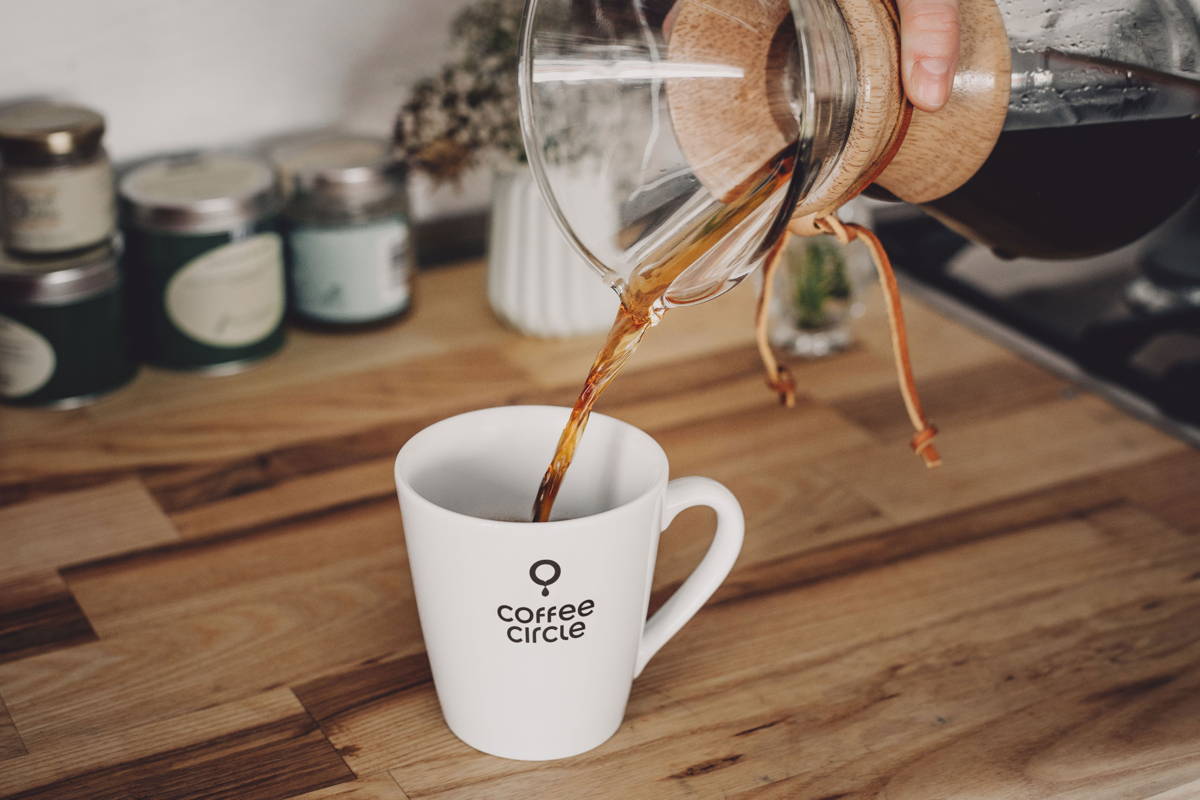 Dein Kaffee ist fertig, genieß ihn!