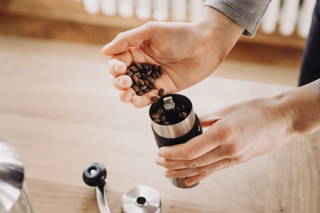 Kaffee frisch gemahlen Gelingt gut mit der Porlex