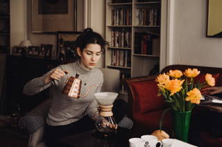 Zubereitung mit der Chemex Wasser aus der Hario Buono