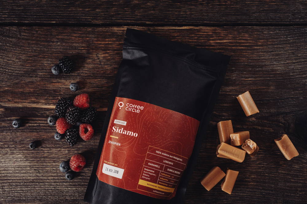 Sidamo Espresso Sidamo Espresso Aromen Karamell und Dunkle Beere