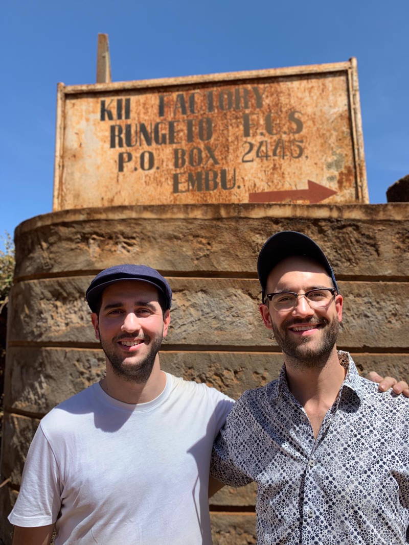 Ersin and Hannes smile