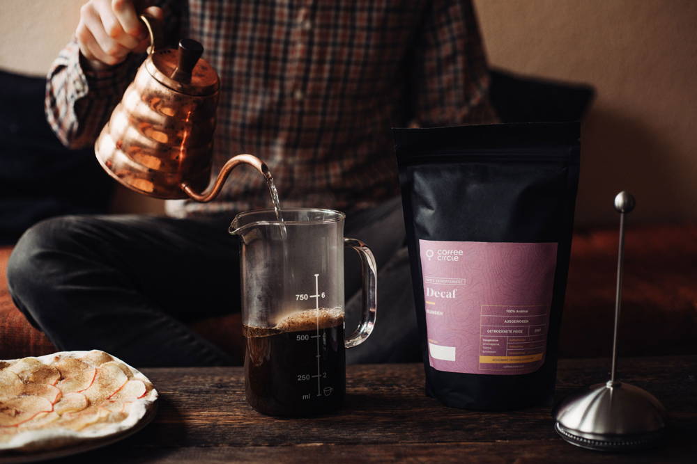 Decaf Filterkaffe Decaf Filterkaffe mit French Press und Hario buono