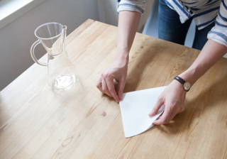 Falten des Kaffeefilters Schnell gemacht