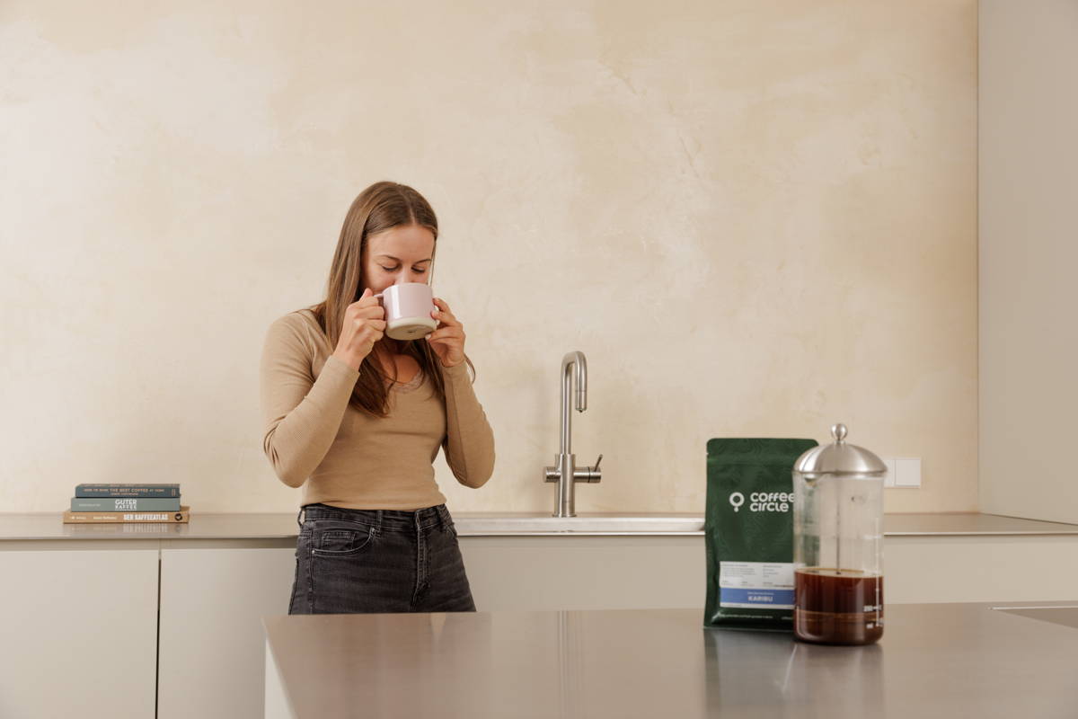 Genieße deine Kaffee!