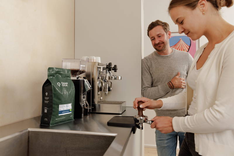 Kaffee Zubereitung Tampern Eureka Grano Gayo