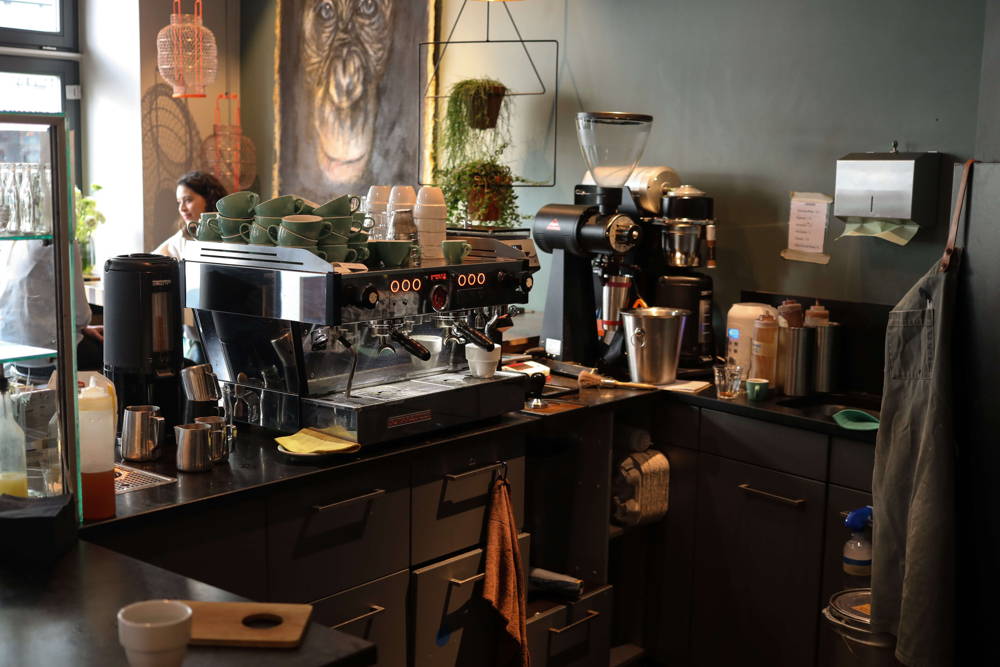 Espressomaschine Commonground Kaffee Setup