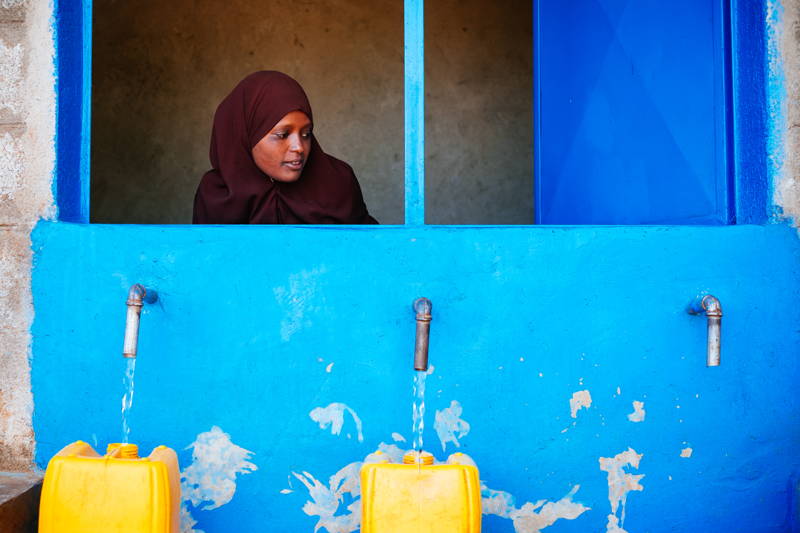 Hier wird das Wasser abgefüllt