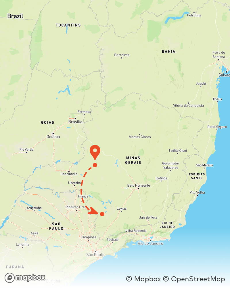 Karte Brasilienreise 2025