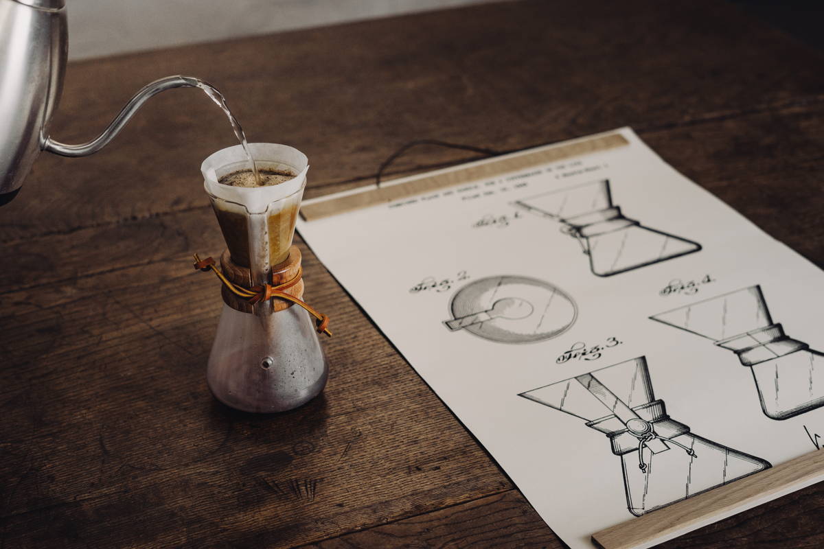 Chemex Karaffe Kaffeezubereitung in Perfektion
