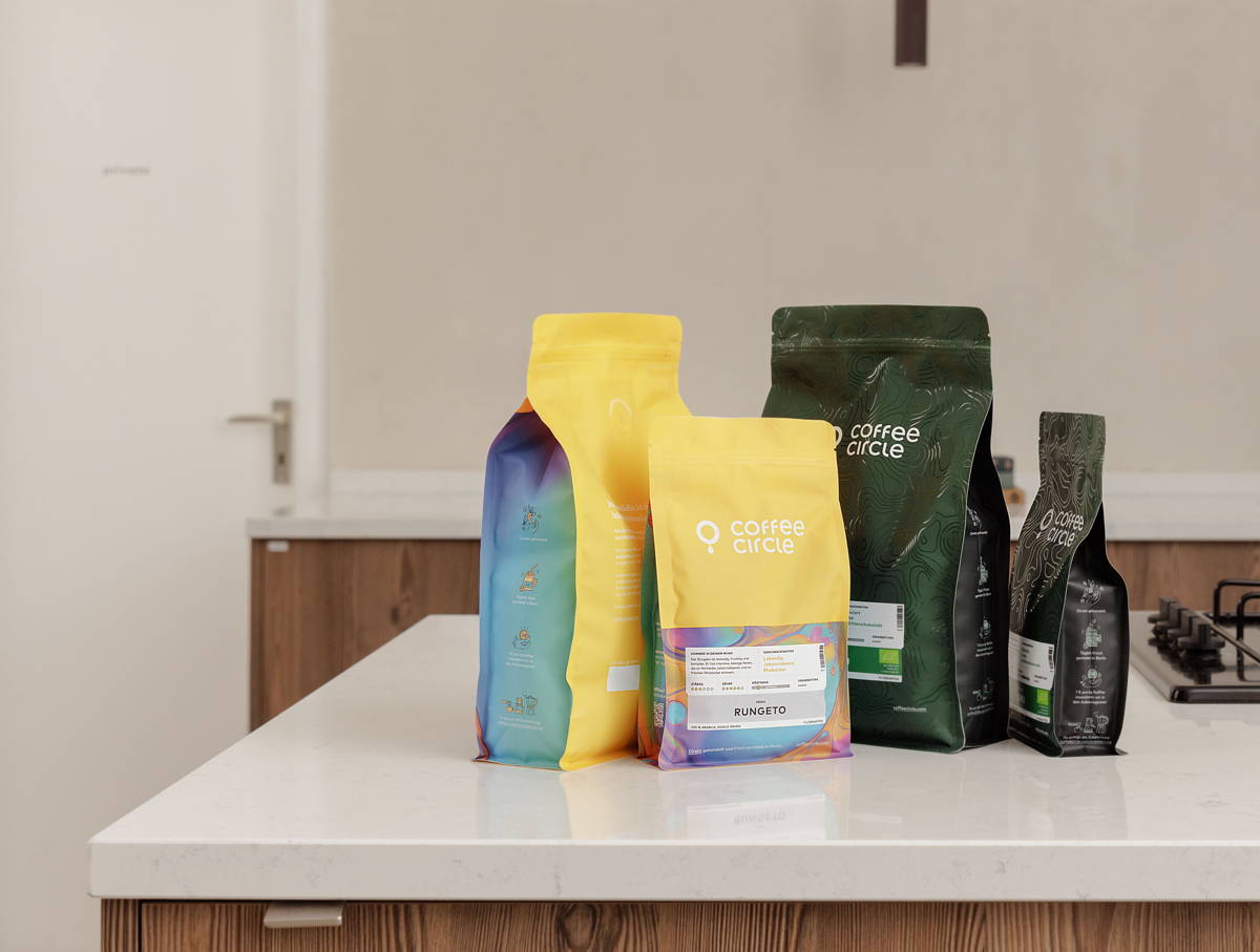 Neue Verpackungen kleinerer Ausschnitt