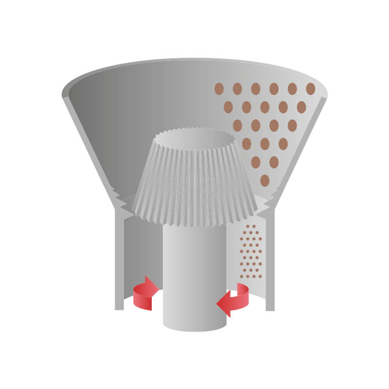 Grafik Kegelmahlwerk
