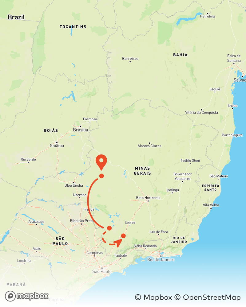 Karte Brasilienreise 2025