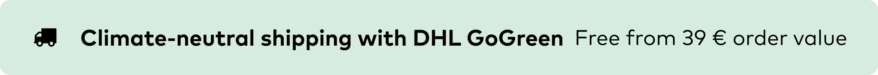 Vorteile vom Kaffeeabo: Klimaneutraler Versand mit DHL GoGreen (englisch)