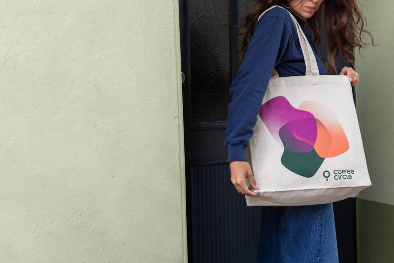 Coffee Circle Totebag