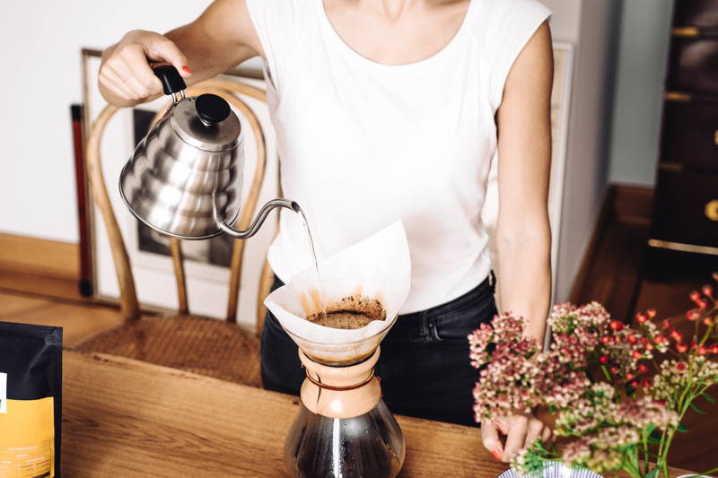 Kaffeezubereitung in der Chemex
