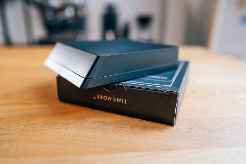 Timemore Black Mirror Nano Protective Case stands on a table.