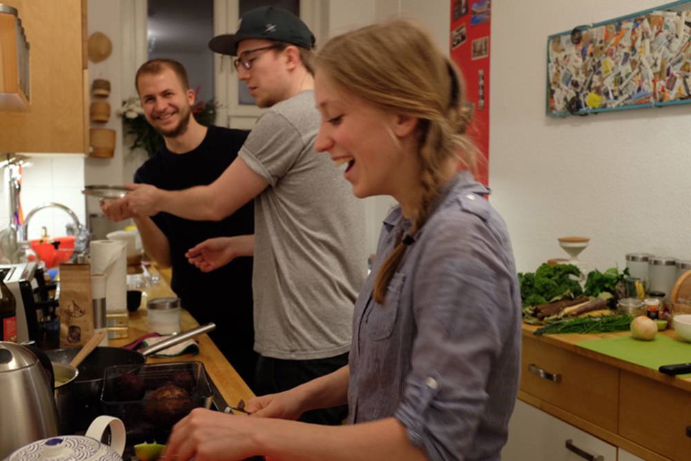 Koch-Session Kochen unter Kollegen