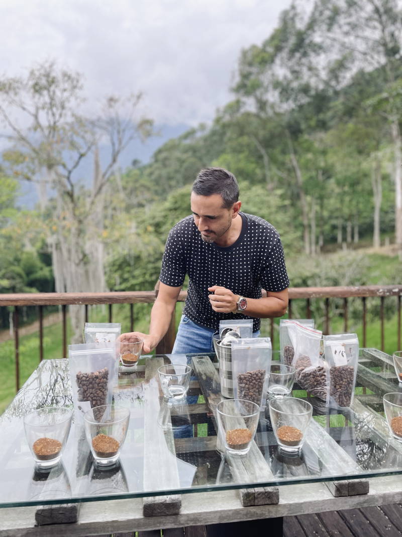 Cupping in Kolumbien