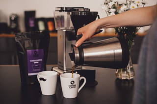 Yirgacheffe frisch gebrüht Moccamaster Filterkaffeemaschine
