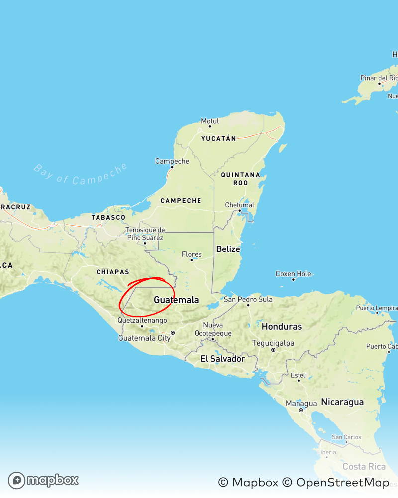 Francisco Lopez, Guatemala Karte