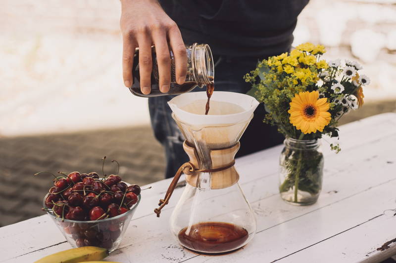 Der cold brew mit der Chemex für heiße Tage