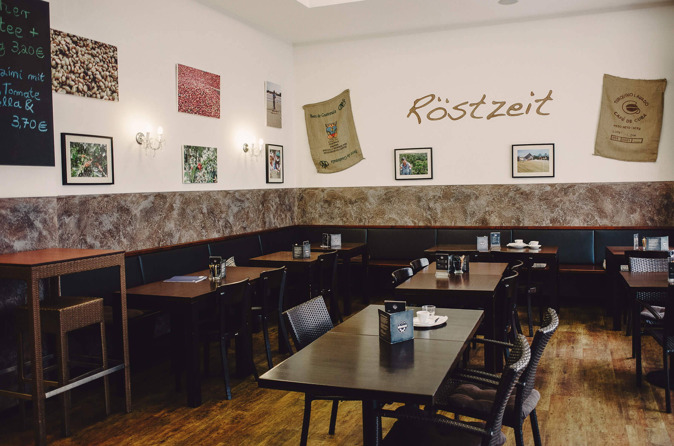 Das Café von innen