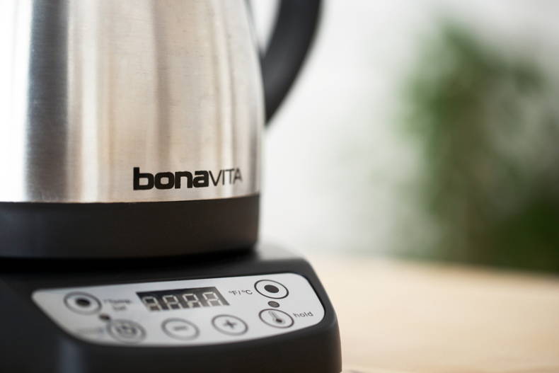 Sechs voreingestellte Wassertemperatur-Stufen mit Haltefunktion