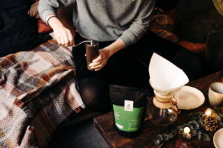 Kaffeemühle an Weihnachten Kaffeemühle an Weihnachten