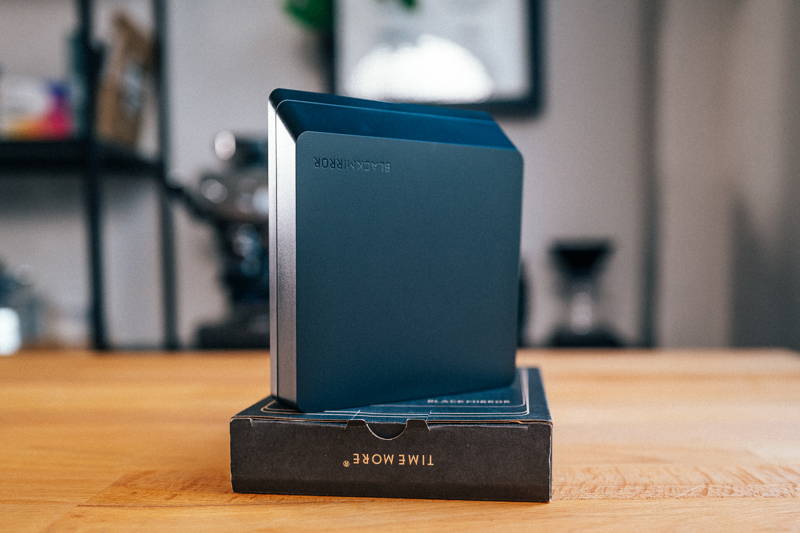 Timemore Black Mirror Nano Protective Case stands on a table.