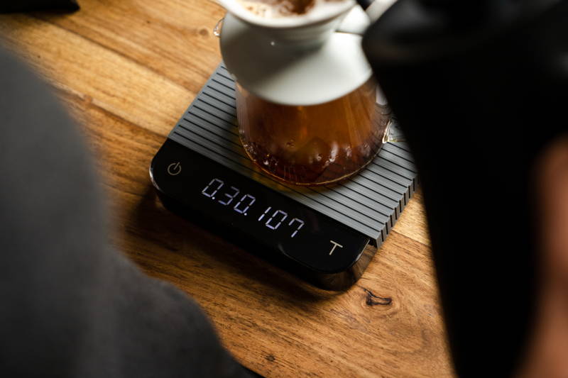 V60 Acaia Pearl Zubereitung