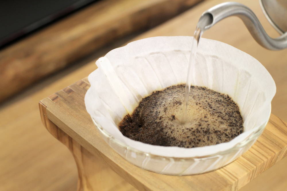 Hario Papierfilter Kaffee zubereiten - der Filter macht's