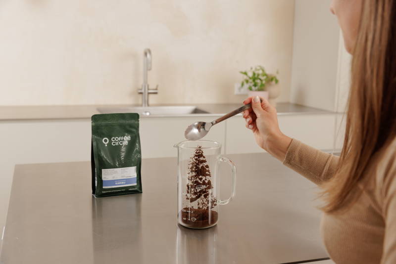 French Press Brühmoment