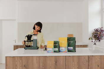 Moccamaster Brühmoment mit harbegona natural low caf rungeto and yirgacheffe