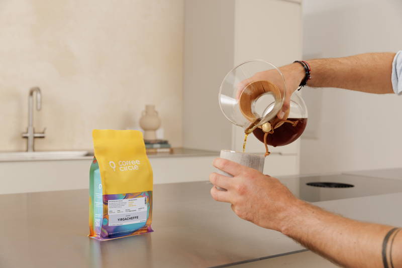 Yirgacheffe prepared in a Chemex