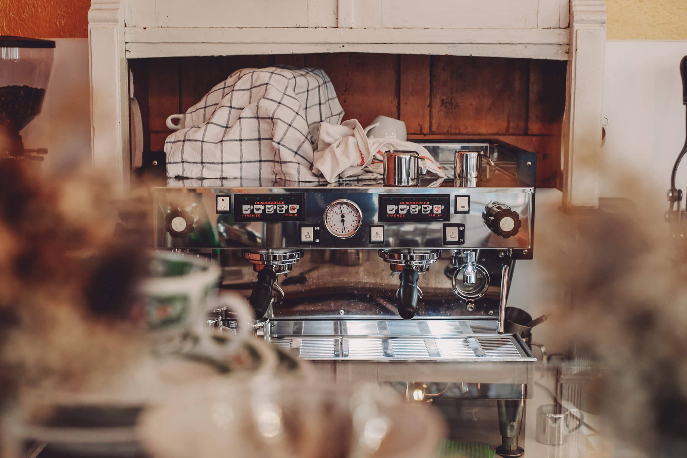 Das ist die Kaffeemaschine des Kastanientörtchens