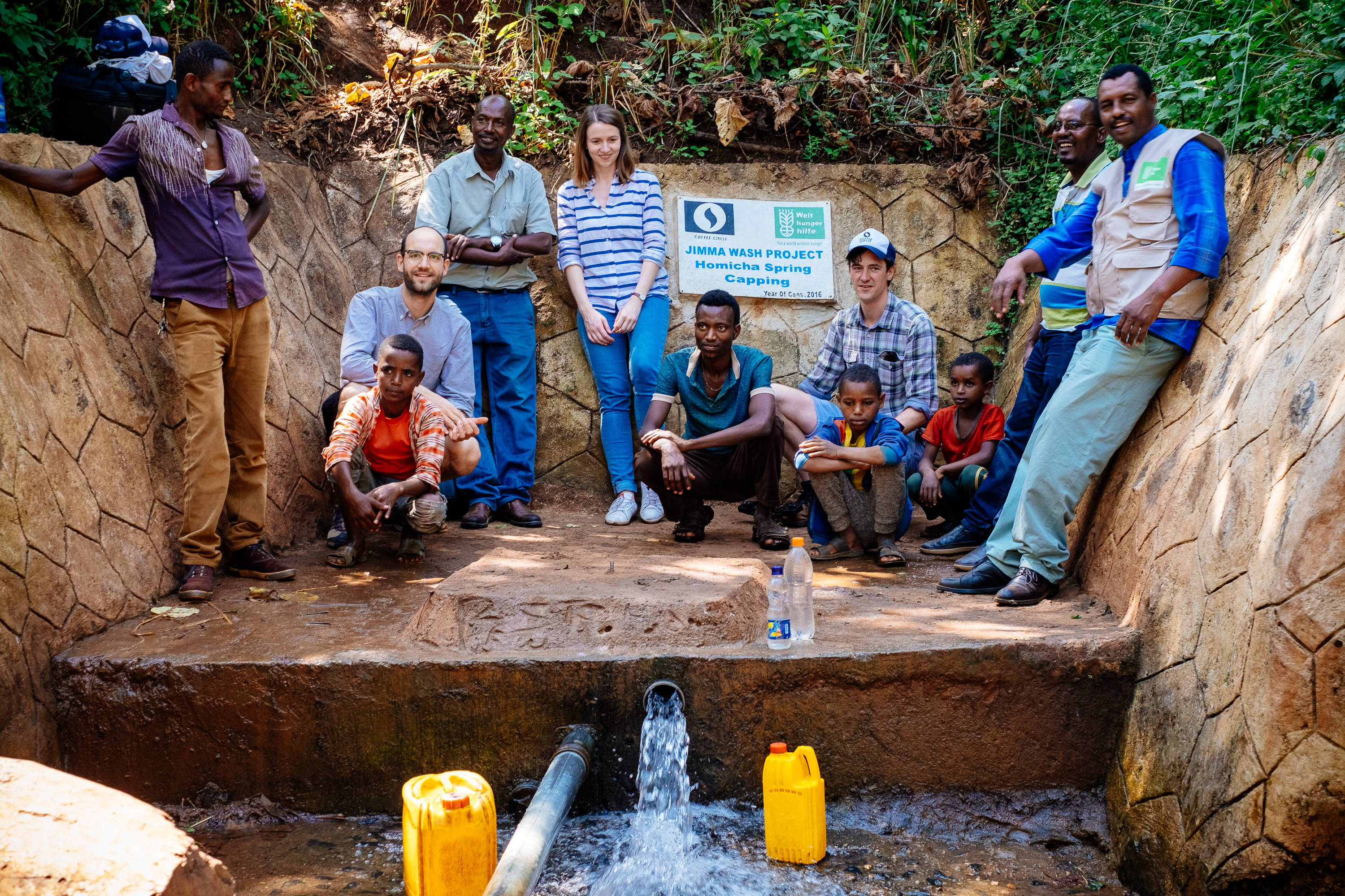 Die Homecha Quelle ist erschlossen und versorgt bereits 5 Wasserkioske