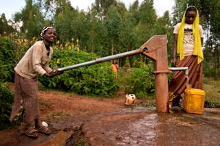 In Äthiopien WASH Projekt