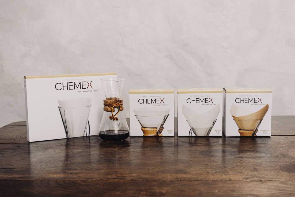 Die verschiedenen Filter der Chemex